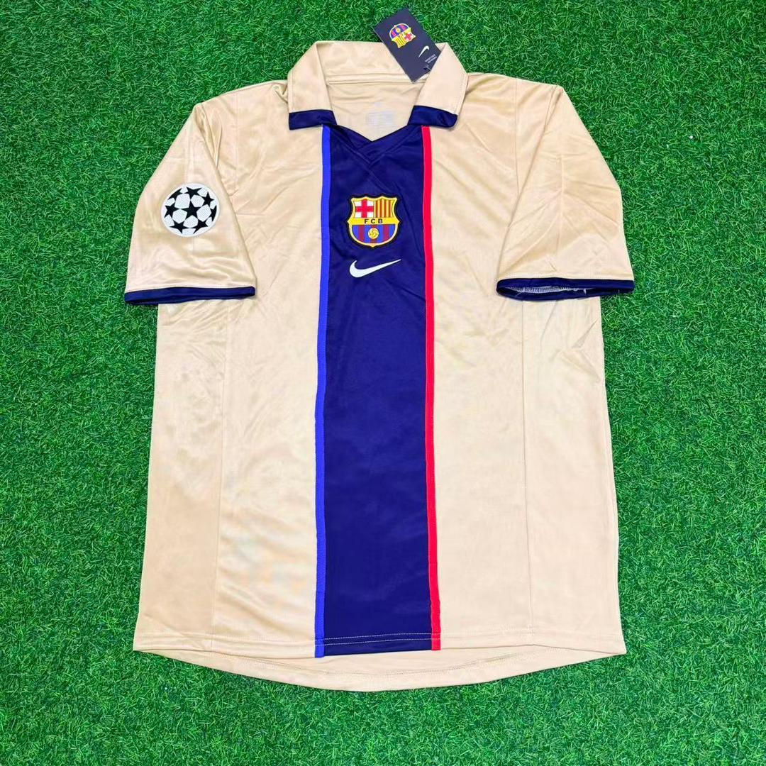 2001 Phillip Cocu 8 Barcelona 2002 Season Retro Football Jersey – Front View