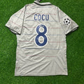 Philipp Cocu 8 - Barcelona 2004/2005 Blue Garnet Retro Jersey – Back View