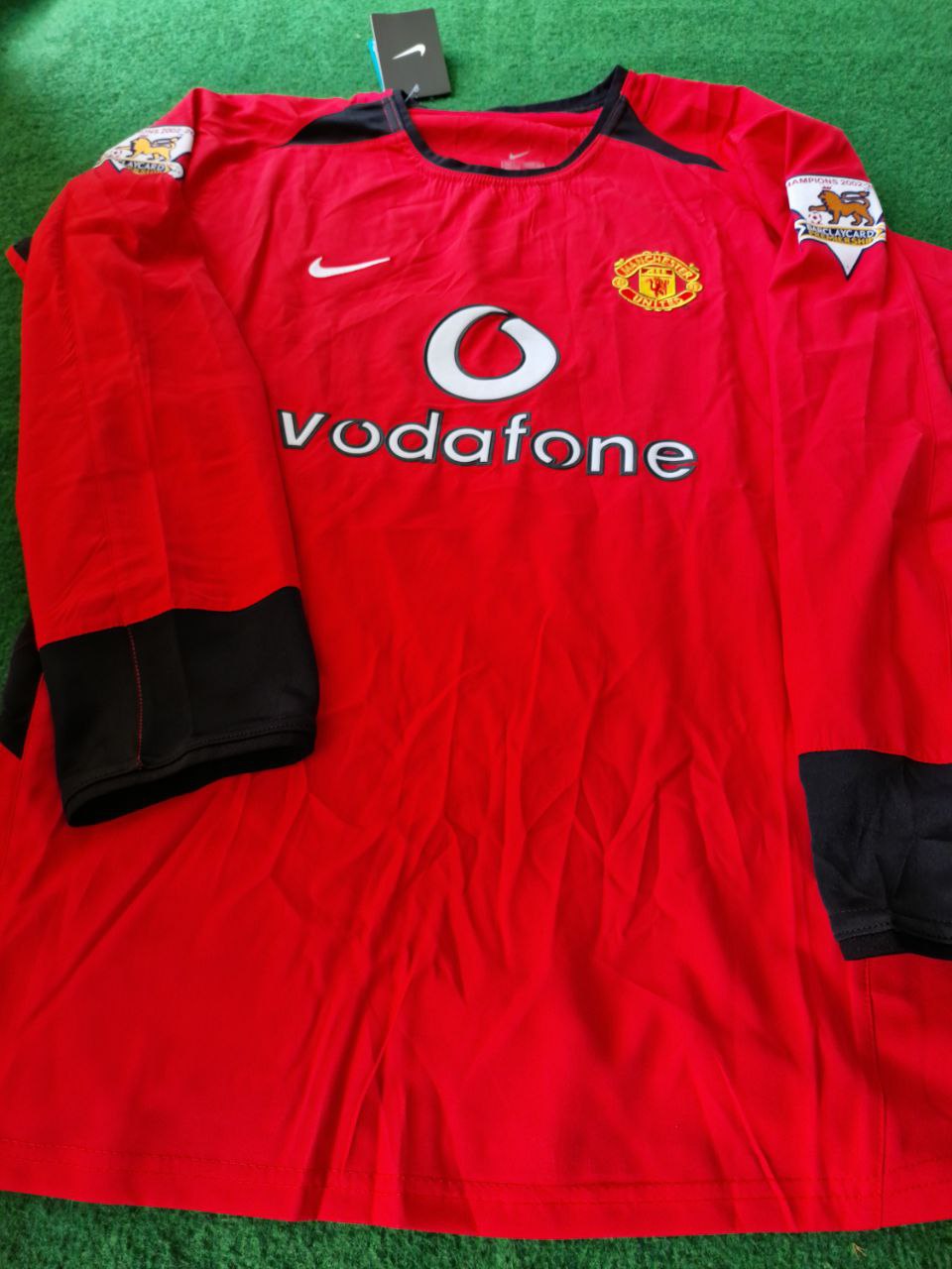 Cristiano Ronaldo Manchester United 2002 2004 Red Retro Long Sleeve Jersey – 4