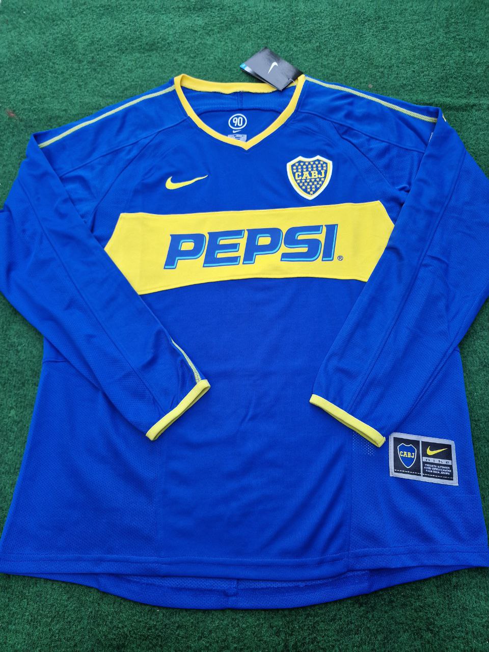 2003/04 Boca Juniors Retro Long Sleeve Jersey – Carlos Tevez – 9