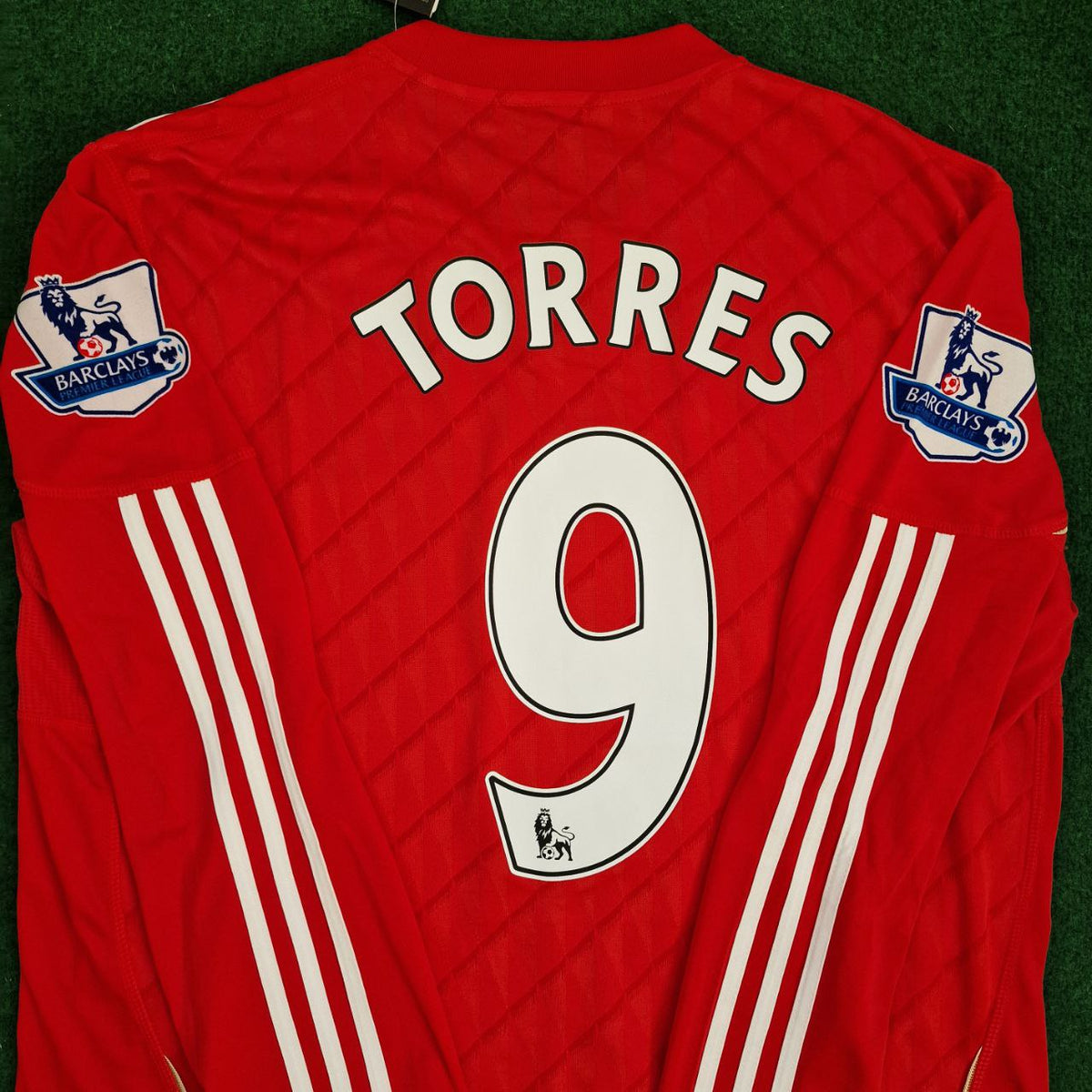 Fernando Torres Liverpool 2010 2012 Season Long Sleeves Red Retro Jersey – 9