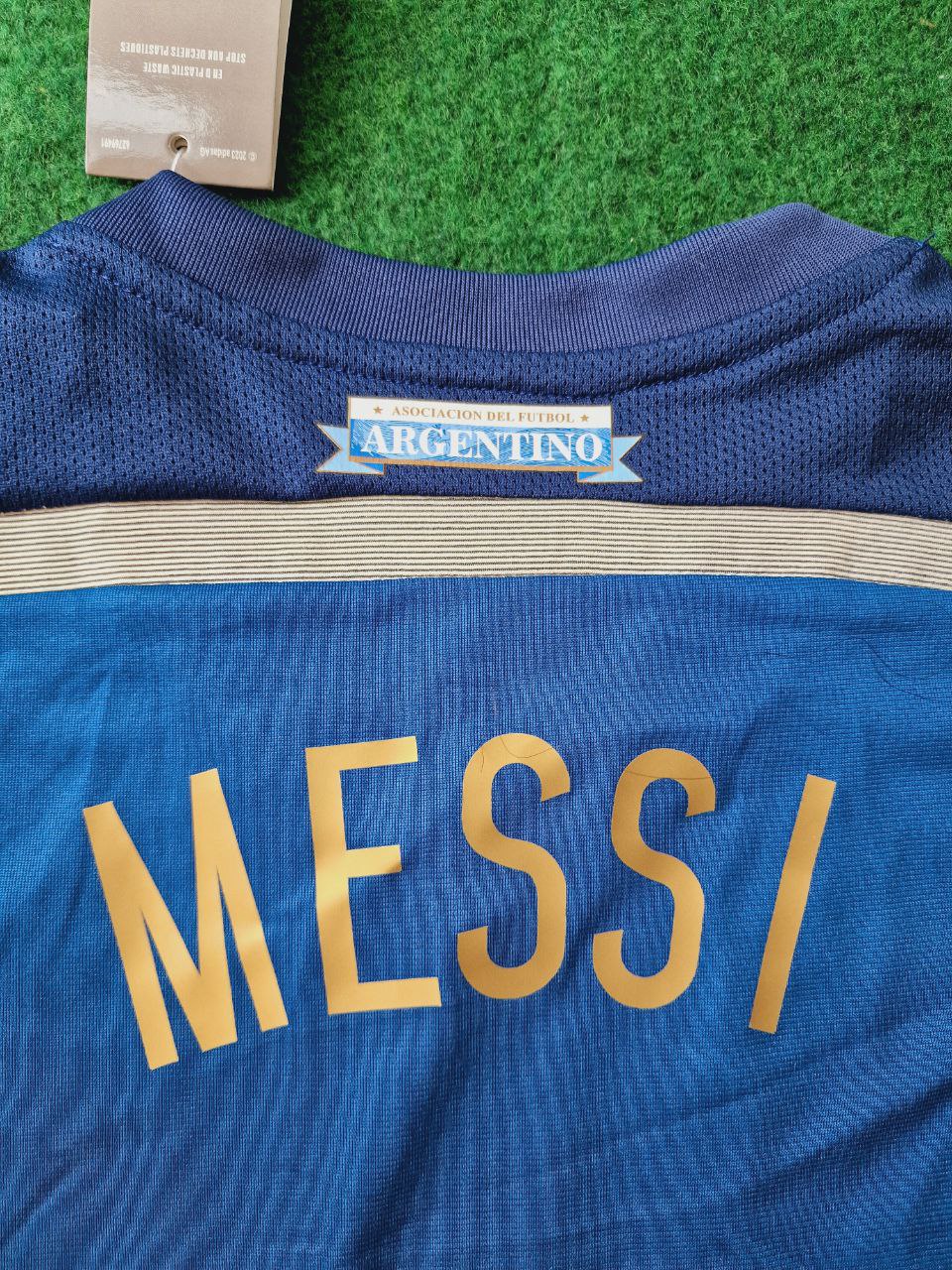 Lionel Messi Argentina 2014 World Cup Retro Football Jersey – 5