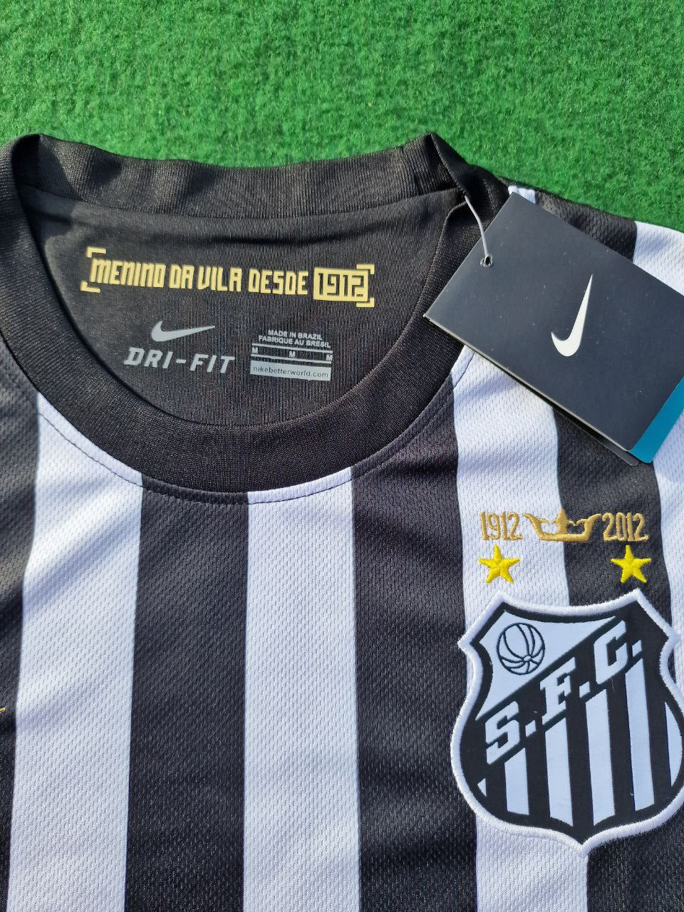 Neymar Jr Santos Fc 2009 2013 Black Kids Soccer Retro Jersey KinderTrikot – 6