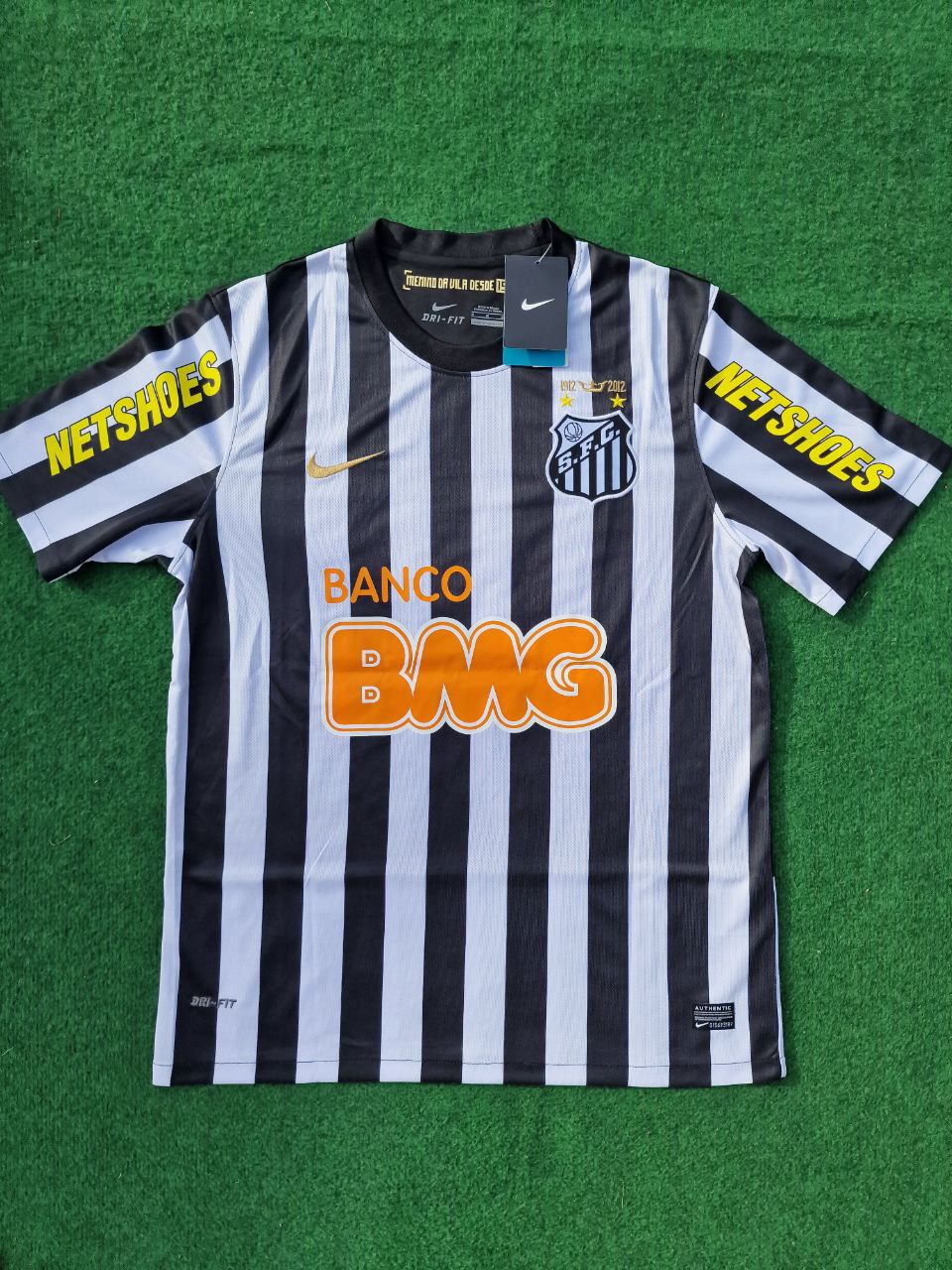 Neymar Jr Santos Fc 2009 2013 Black Kids Soccer Retro Jersey KinderTrikot – 4