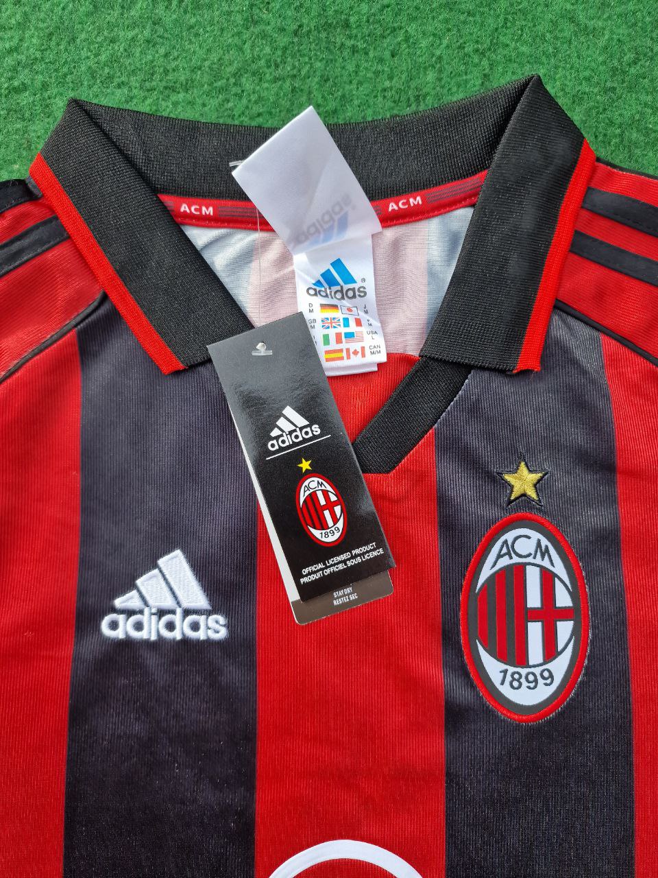 1998/99 George Weah AC Milan Retro Football Jersey – 4