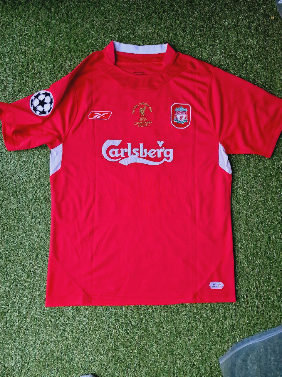 2005 Liverpool Champions League Final Red Retro Jersey – Djibril Cissé 9 – 8