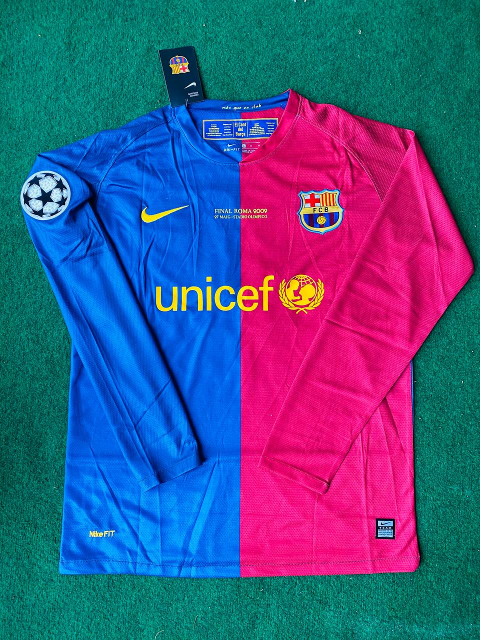 2009 Samuel Eto'o #9 Barcelona Champions League Final Kids Retro Football Jersey – 4
