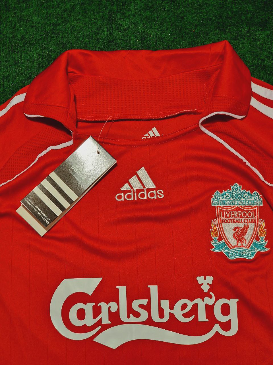 2006 Liverpool 2008 Season Premier League Red Retro Football Jersey – 5