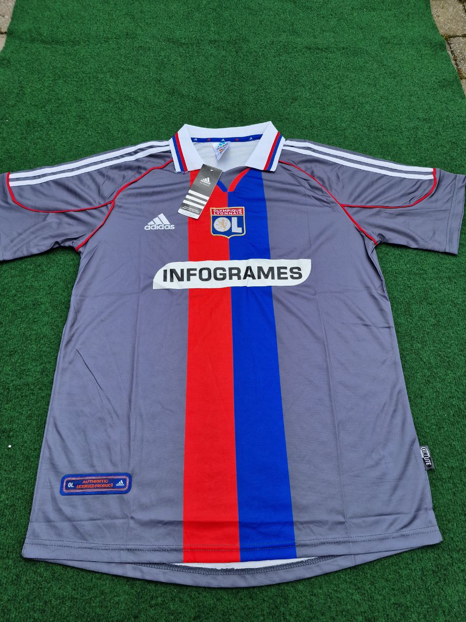 Olympique Lyonnais 01/02 Retro Jersey – Detailed View