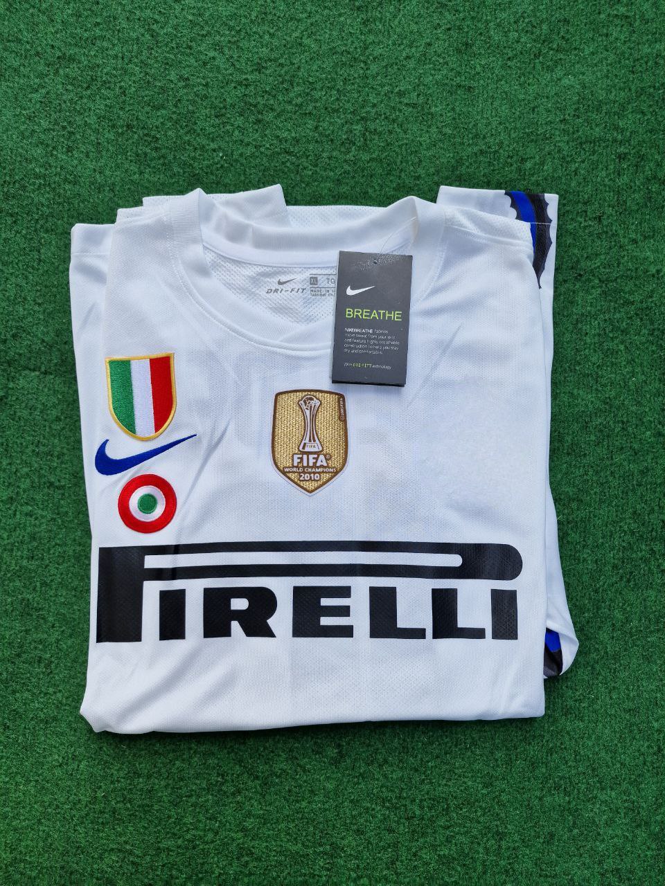 2010 Wesley Sneijder - Inter 2011 White Dragon Football Jersey – 4