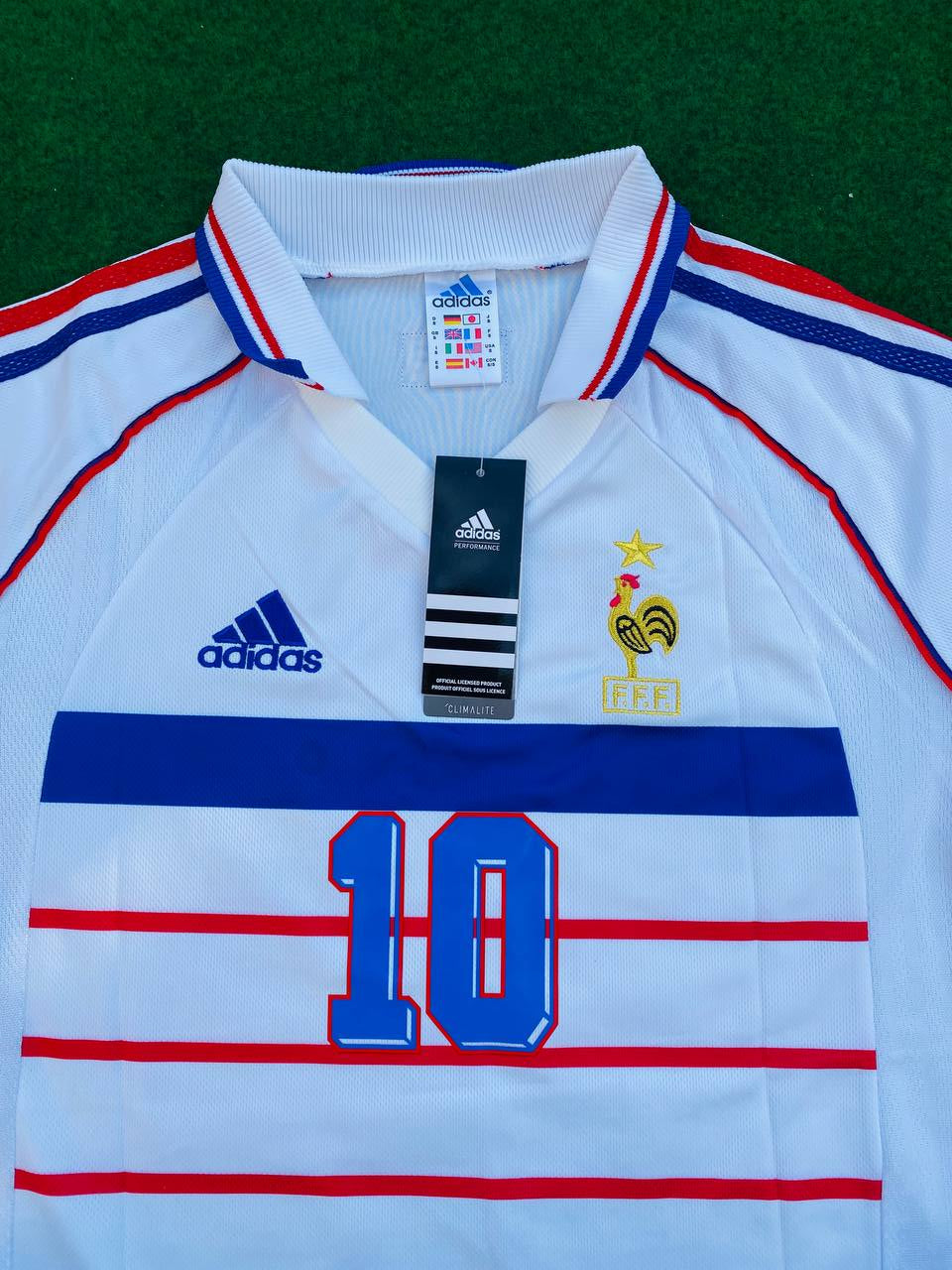 Zinedine Zidane France 1998 World Cup Retro Jersey – 6