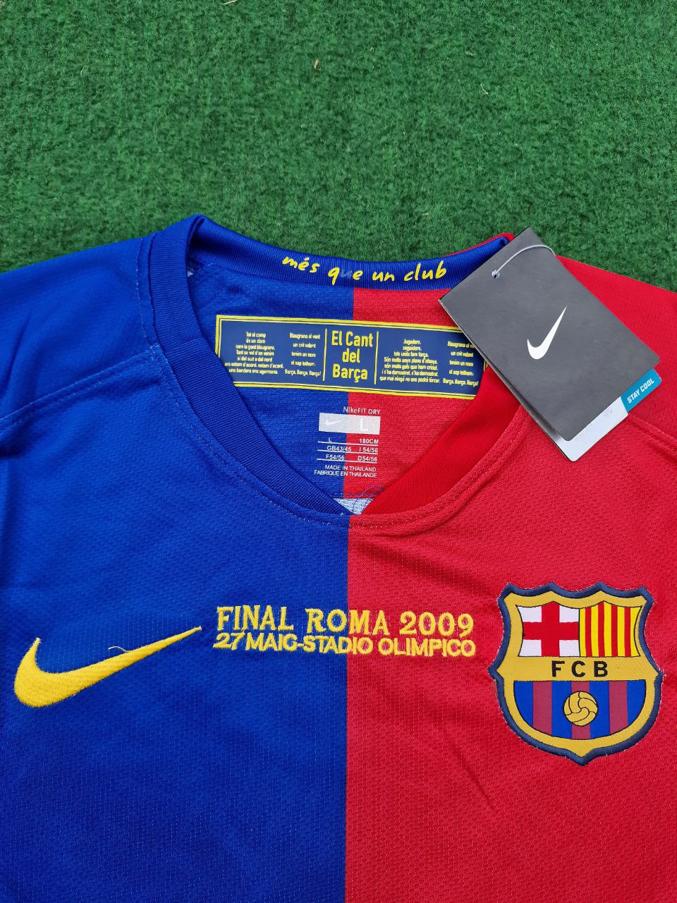 Lionel Messi Barcelona 2009 Champions League Final Retro Jersey – 8