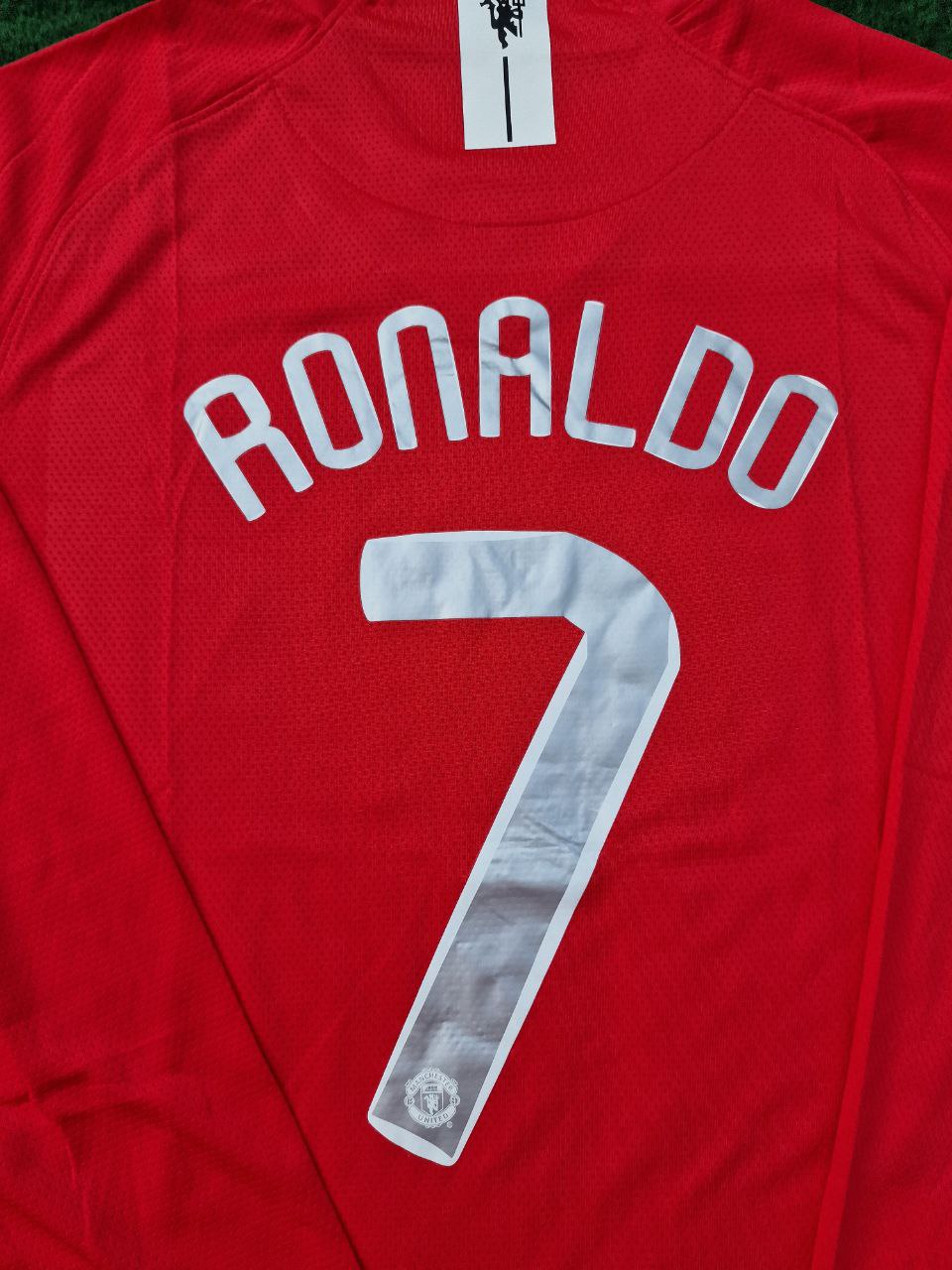 Cristiano Ronaldo Manchester United 2008 Champions Leage Final Moscow Retro Long Sleeve Jersey – 5