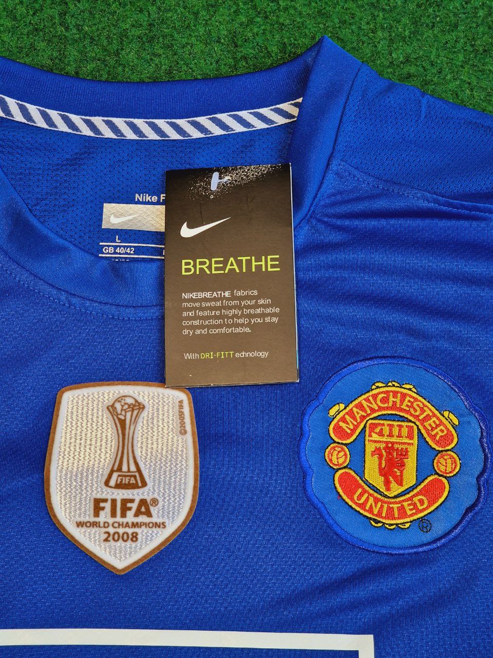 Cristiano Ronaldo Manchester United 2008 Champions League Patch Retro Short Jersey – 12