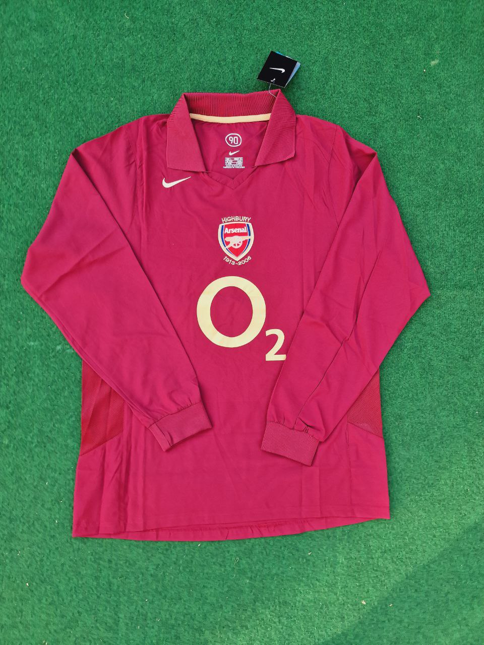 Arsenal Retro 2005 Burgundy Long Sleeve Jersey – 8