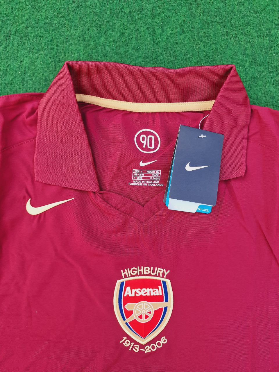 Arsenal Retro 2005 Burgundy Long Sleeve Jersey – 4
