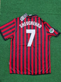 Andriy Shevchenko AC Milan Retro Football Jersey – Back View