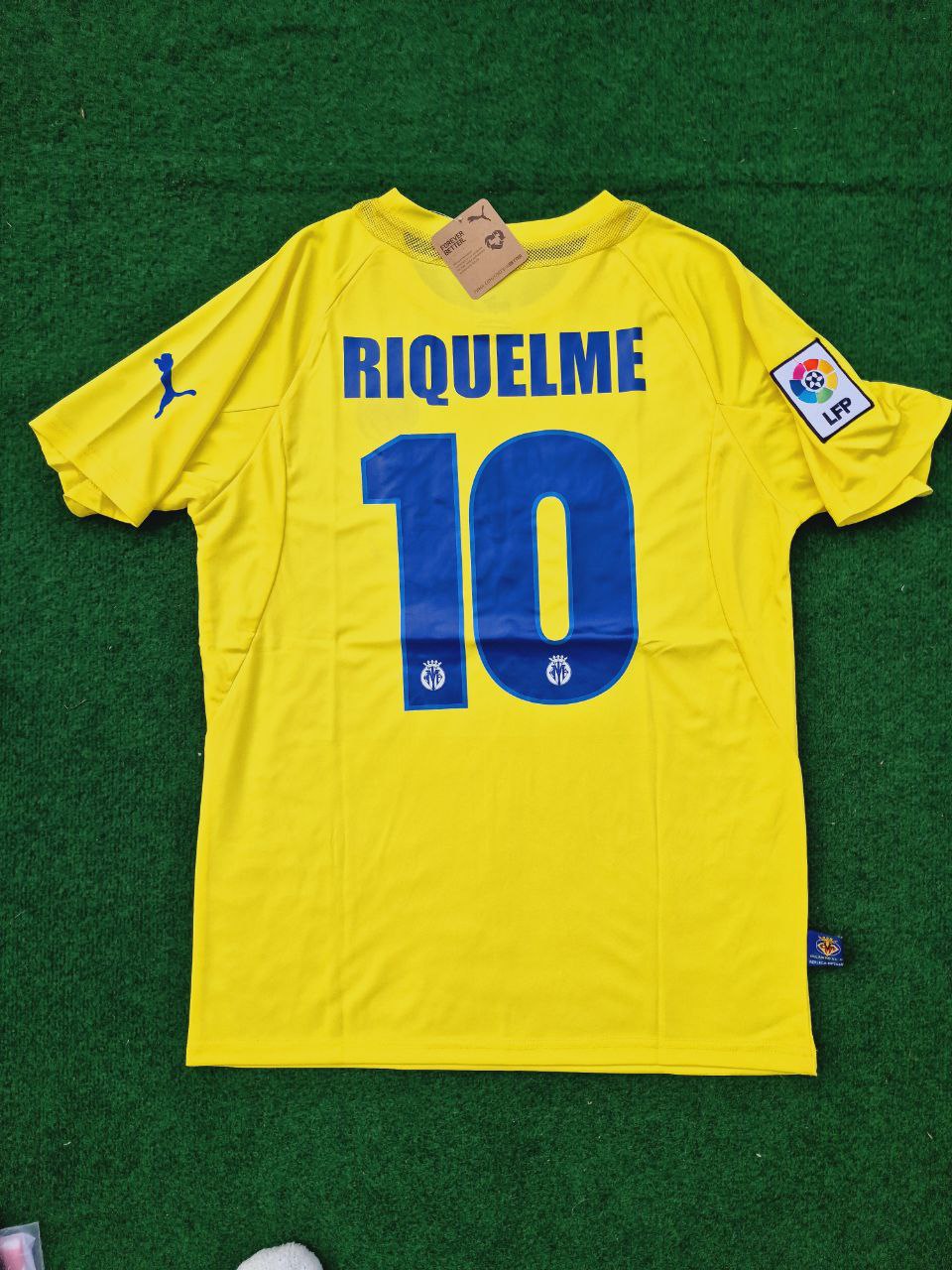 Juan Roman Riquelme Villarreal Retro Football Jersey – Back View