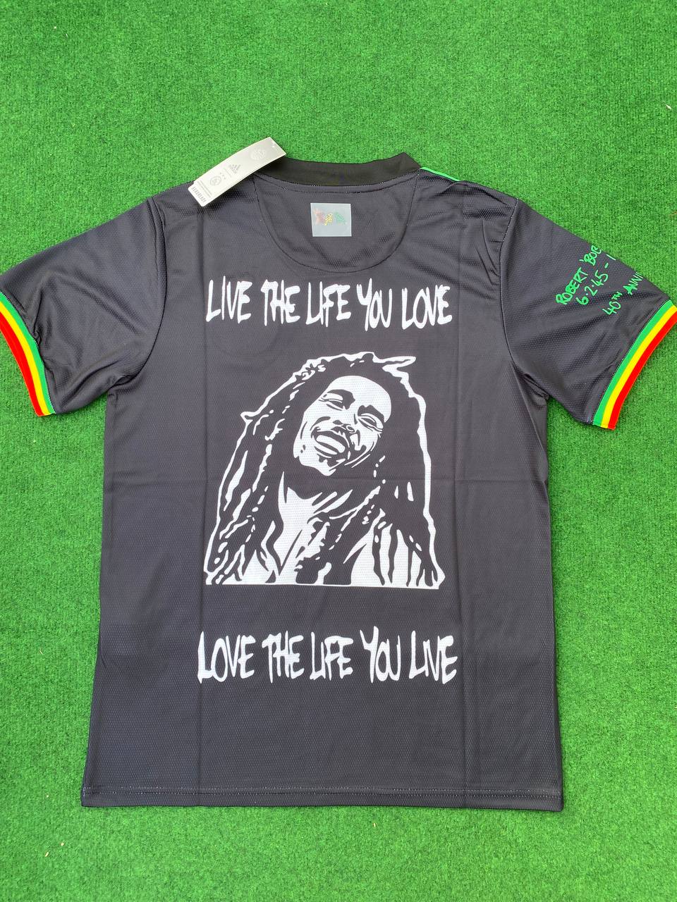 Bob Marley Special Edition Football Jersey T-shirt – Back View