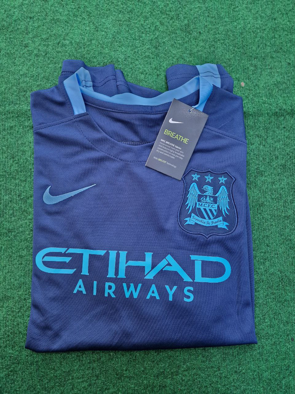 Sergio Kun Aguero 10- Manchester City 2016 2017 Season Retro Jersey – 5