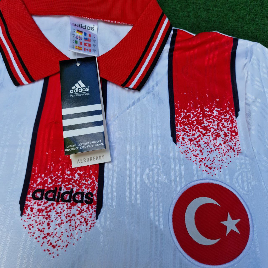 Türkiye Turkey Retro Beyaz Özel Forma Football Jersey – 18