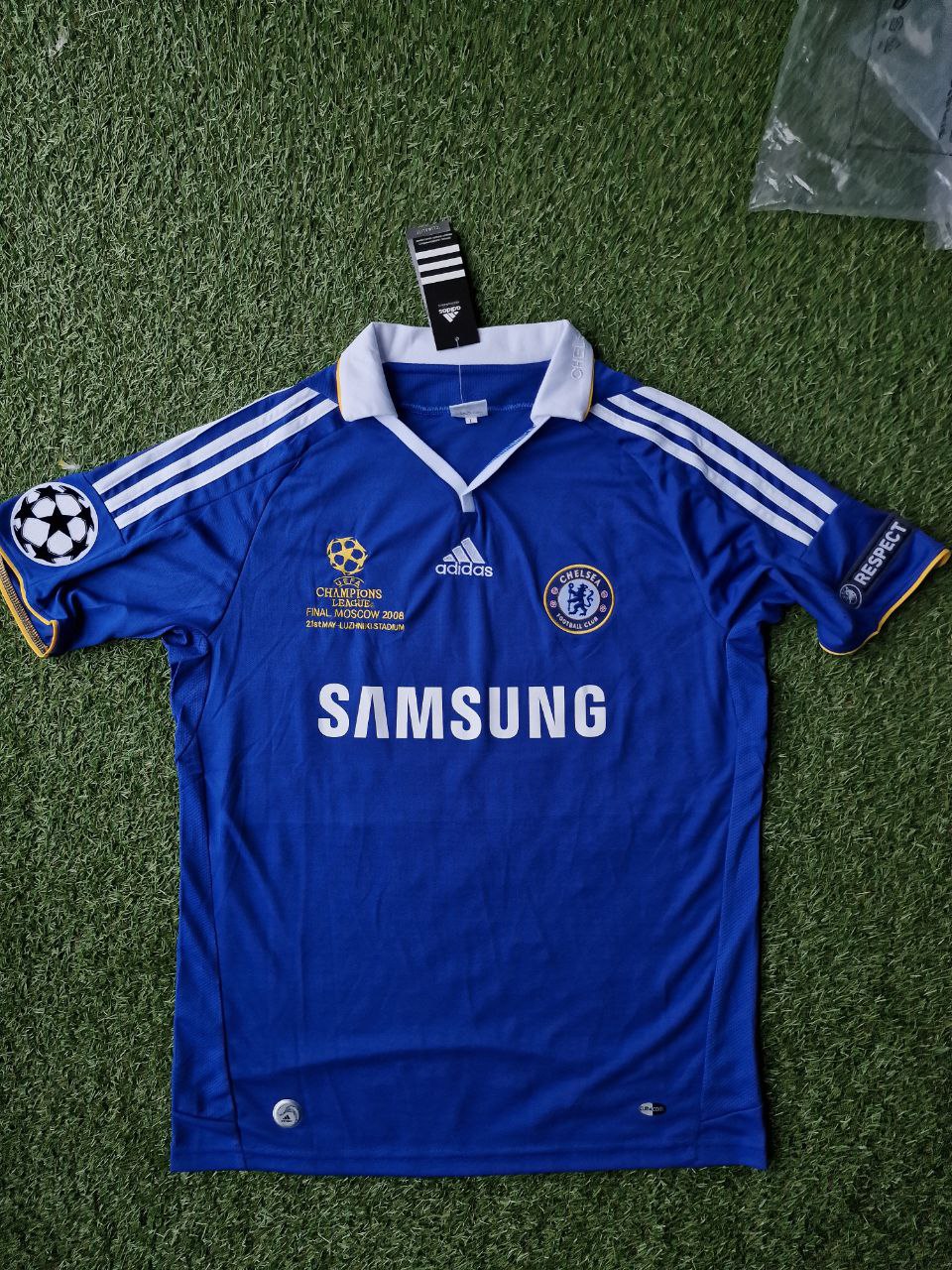 Frank Lampard 8 Chelsea 2008 Champhions League Final Jersey – Detailed View