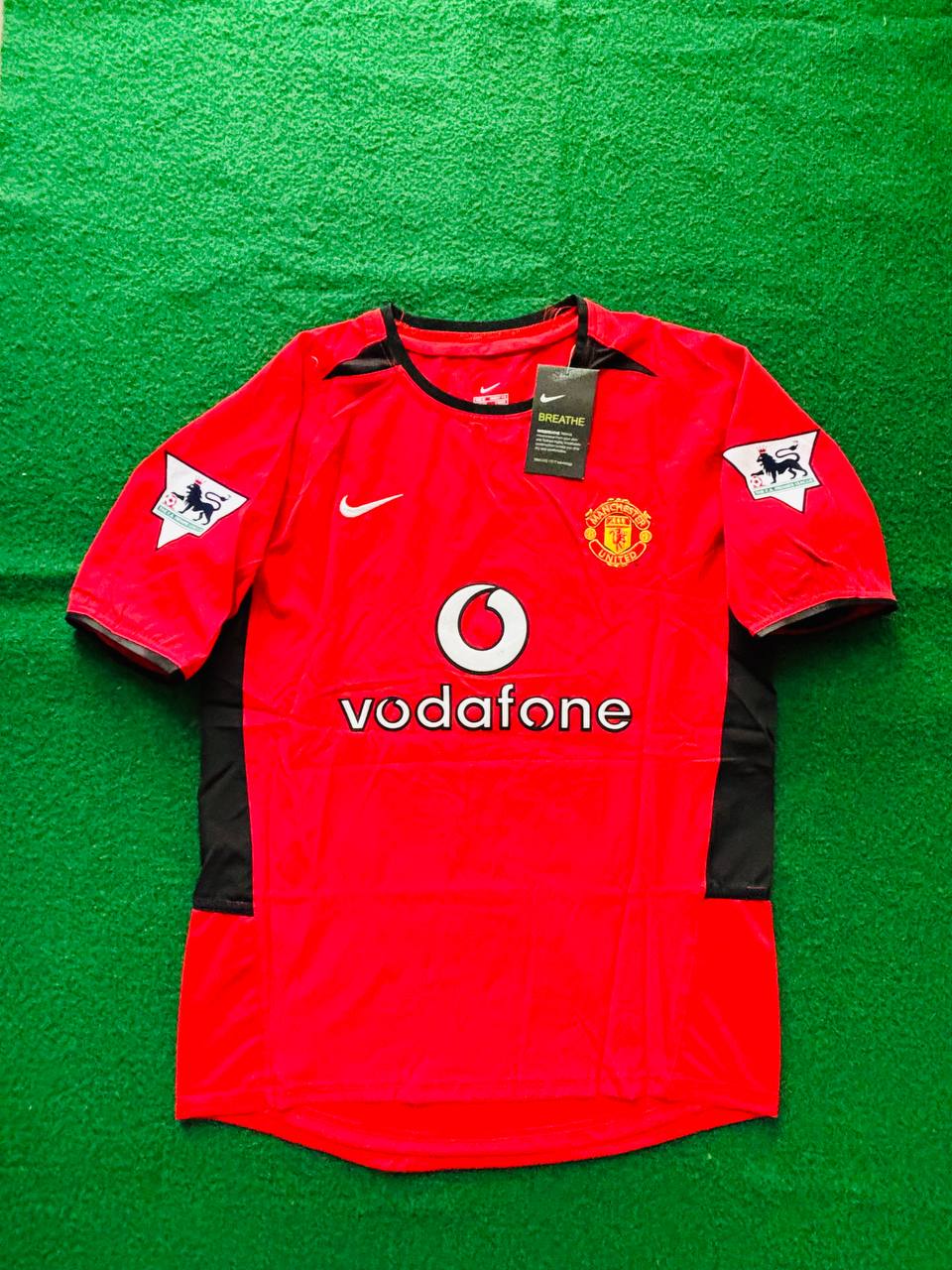 Diego Forlan Manchester United 2002-2004 Home Retro Jersey – Detailed View