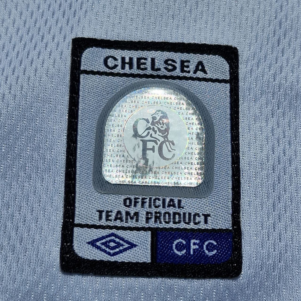 2004 Eidur Gudjohnsen 22 Chelsea Away Retro White Long Sleeve Football Jersey – 10
