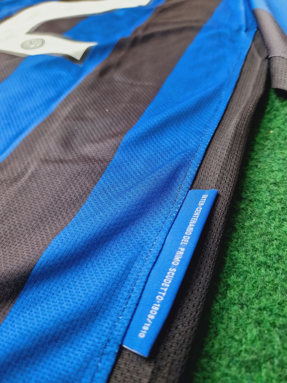 2010 Cristian Chivu - Inter Champions League Final Football Jersey – Detailed View