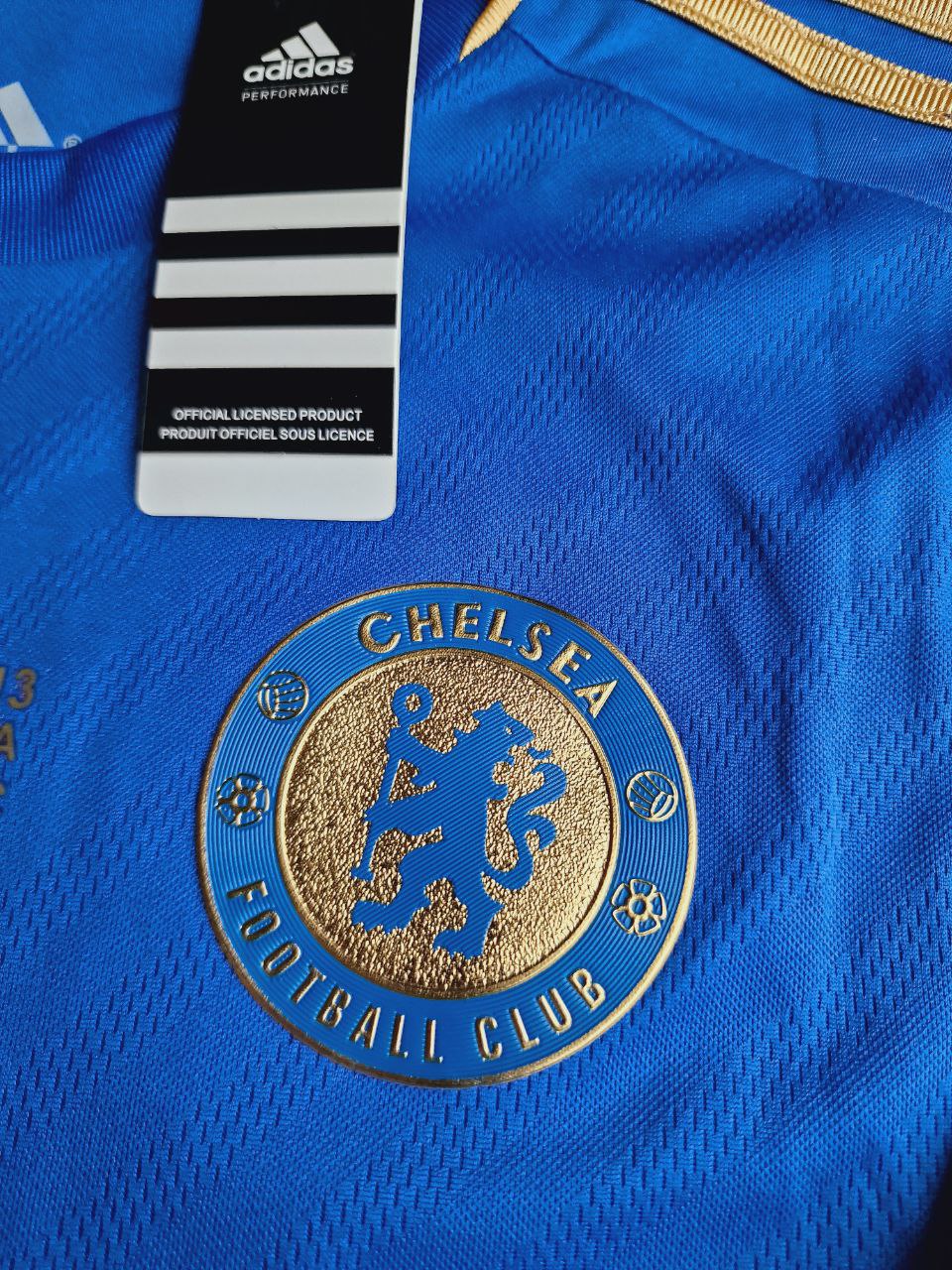 Eden Hazard Chelsea 2013 Europe League Final Amsterdam Blue Retro Football Jersey – 4