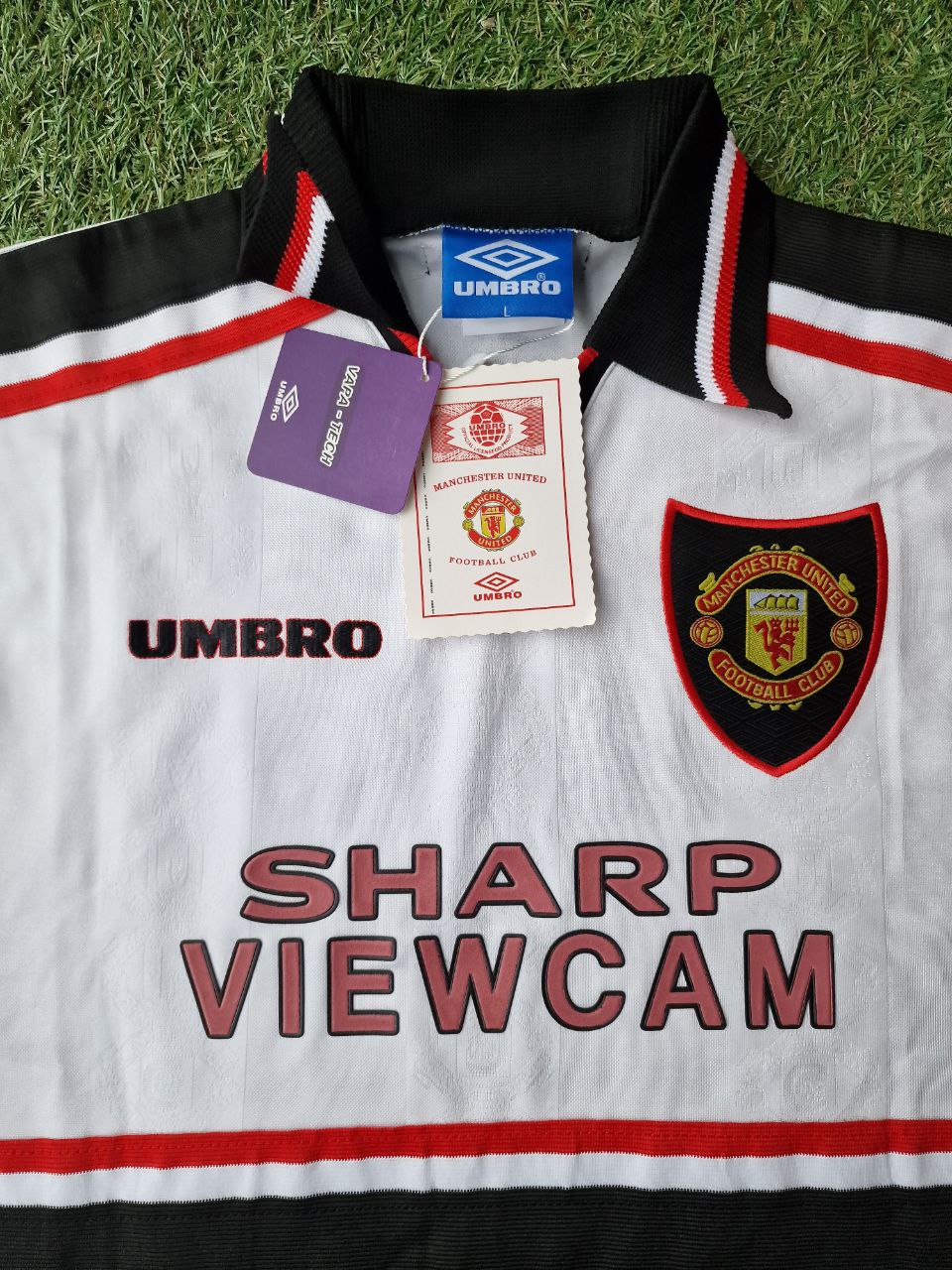 David Beckham Manchester United White Retro Football Jersey – 4