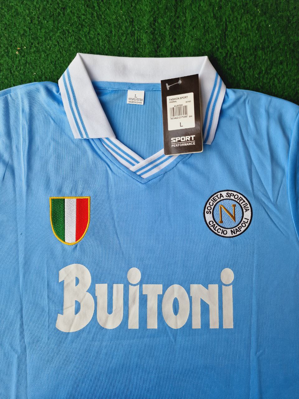 Diego Armando Maradona 10 - Napoli 1986 1987 Retro Football Jersey – 4