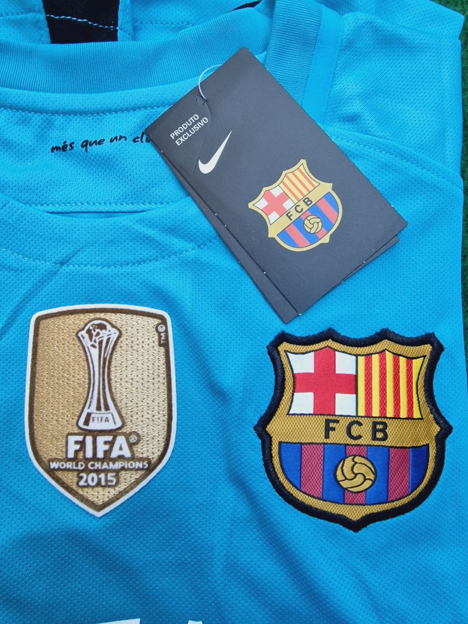Lionel Messi Barcelona 2015-2016 Champions League Retro Jersey – 4