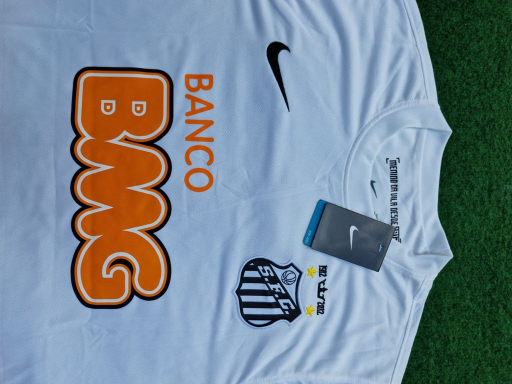 Neymar Jr Santos FC White Retro Football Jersey – 8