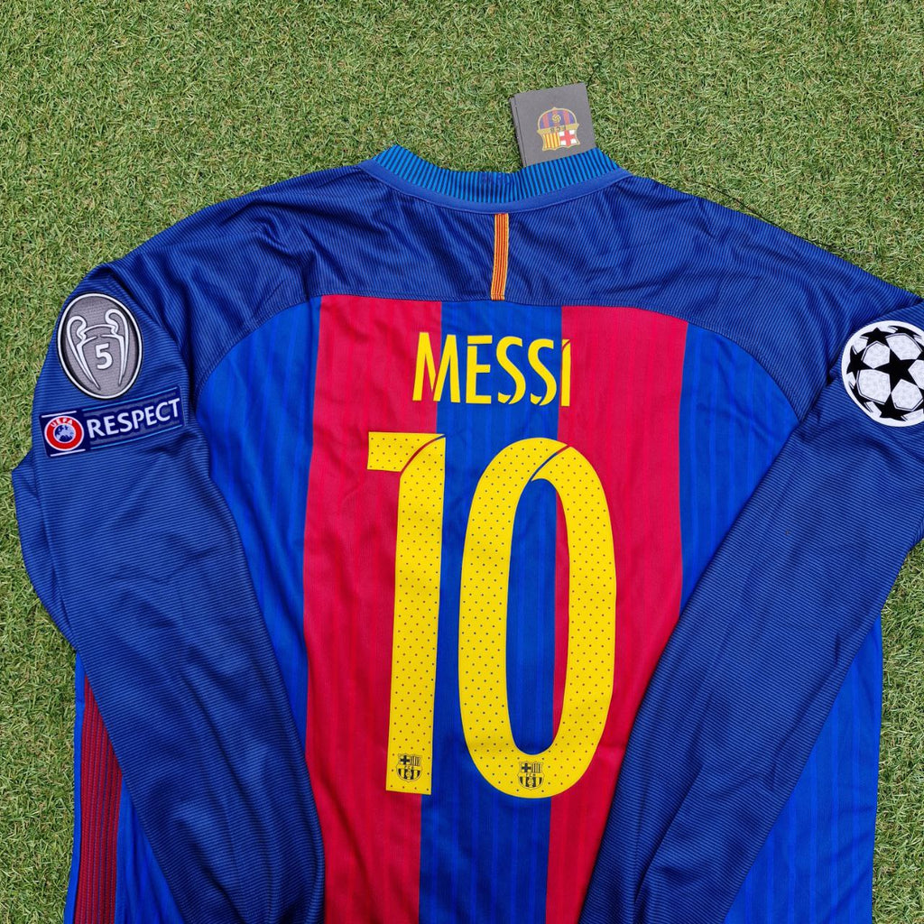 2016 Lionel Messi Barcelona Special Edition Football Jersey with World Championship Patch Football Jersey – 10