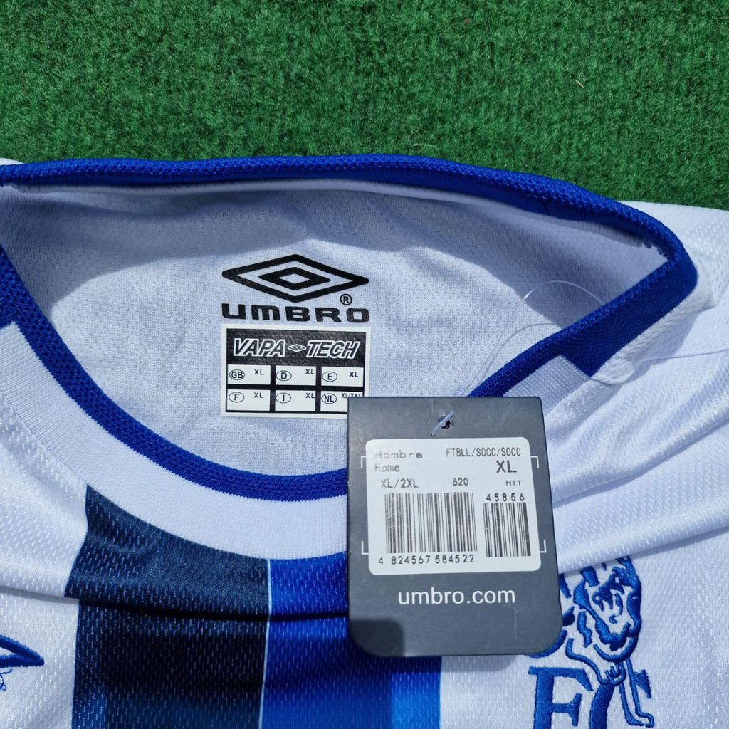 2004 Eidur Gudjohnsen 22 Chelsea Away Retro White Long Sleeve Football Jersey – 8