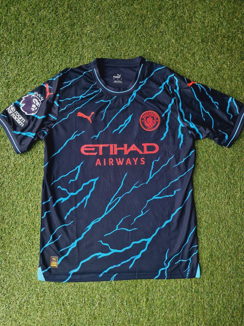 Kevin De Bruyne Manchester City Football Jerssey. – Front View