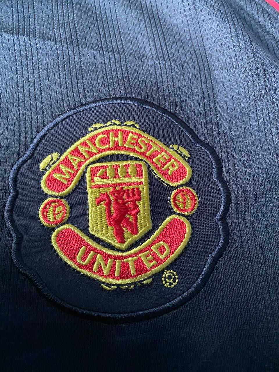 2007/08 Gary Neville Manchester United Black Retro Football Jersey – 5
