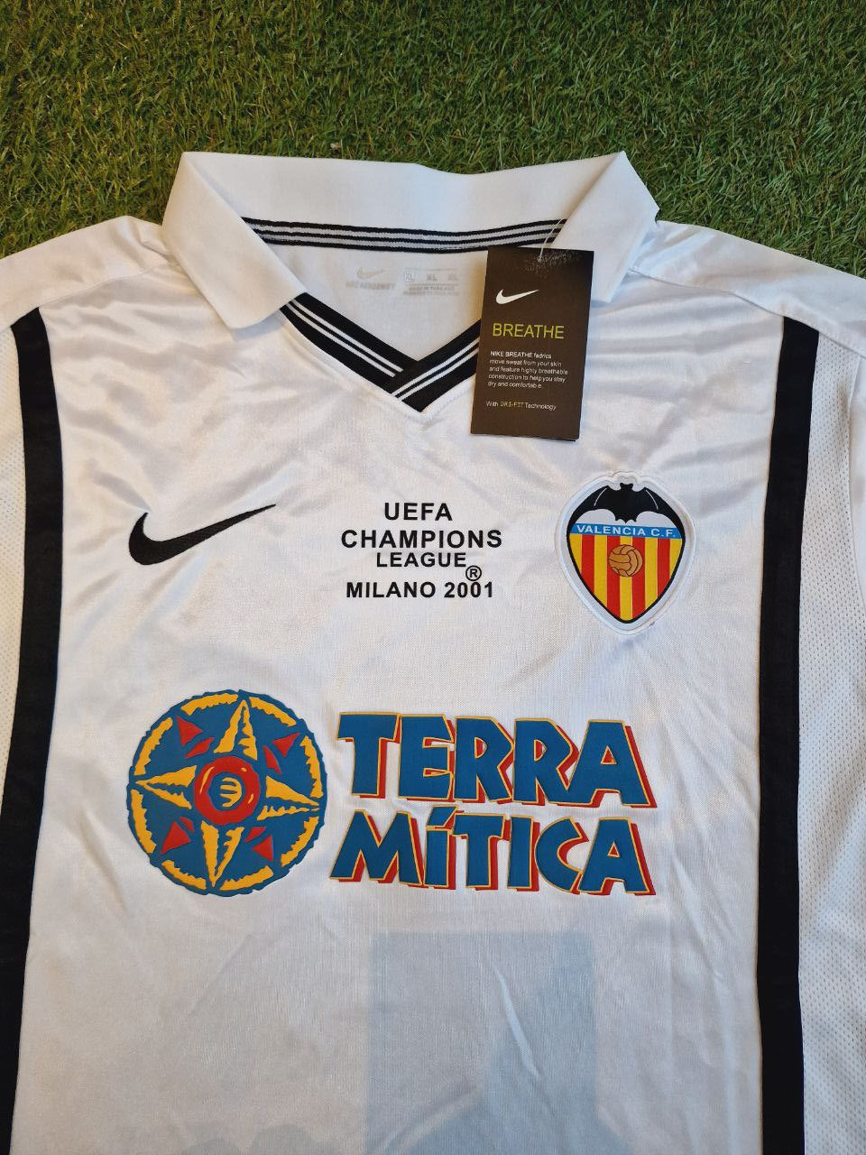 Pablo Aimar Valencia 2001 Milano Champions Final Retro Football Jersey – 4