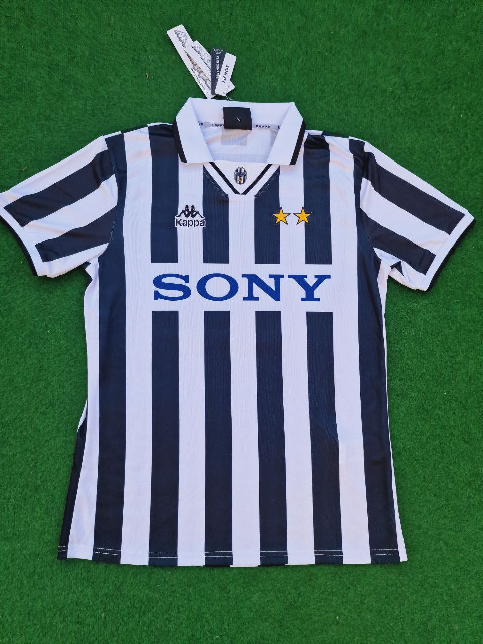 Zinedine Zidane Zizou Juventus Retro Football Jersey – Detailed View