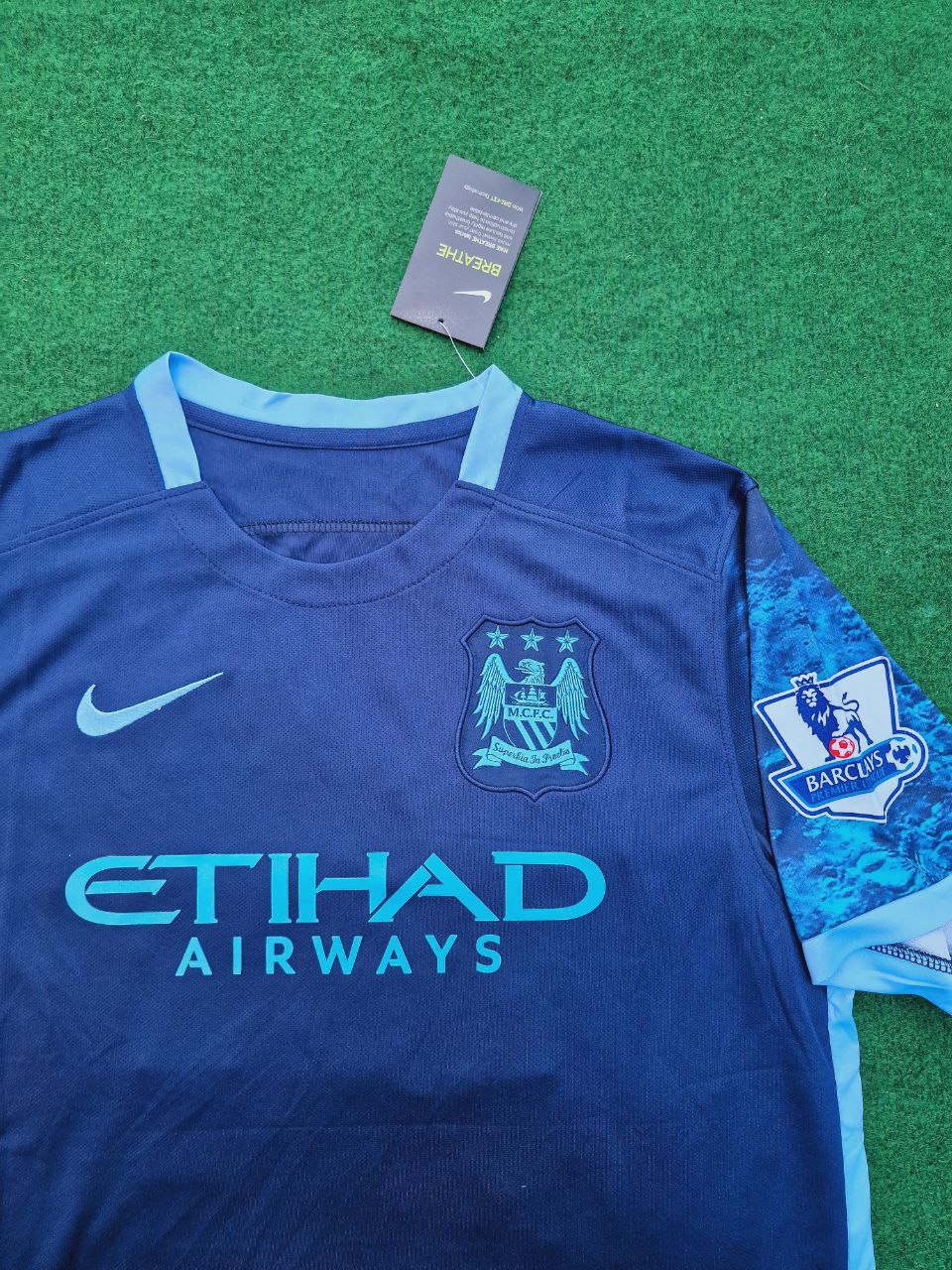 Sergio Kun Aguero 10- Manchester City 2016 2017 Season Retro Jersey – 4