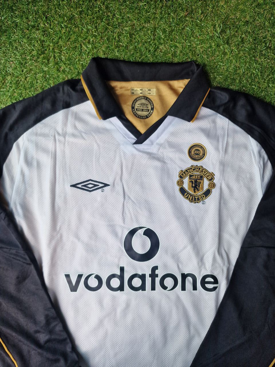 2002 Manchester United Centenary Reversible Away Shirt Jersey – 4