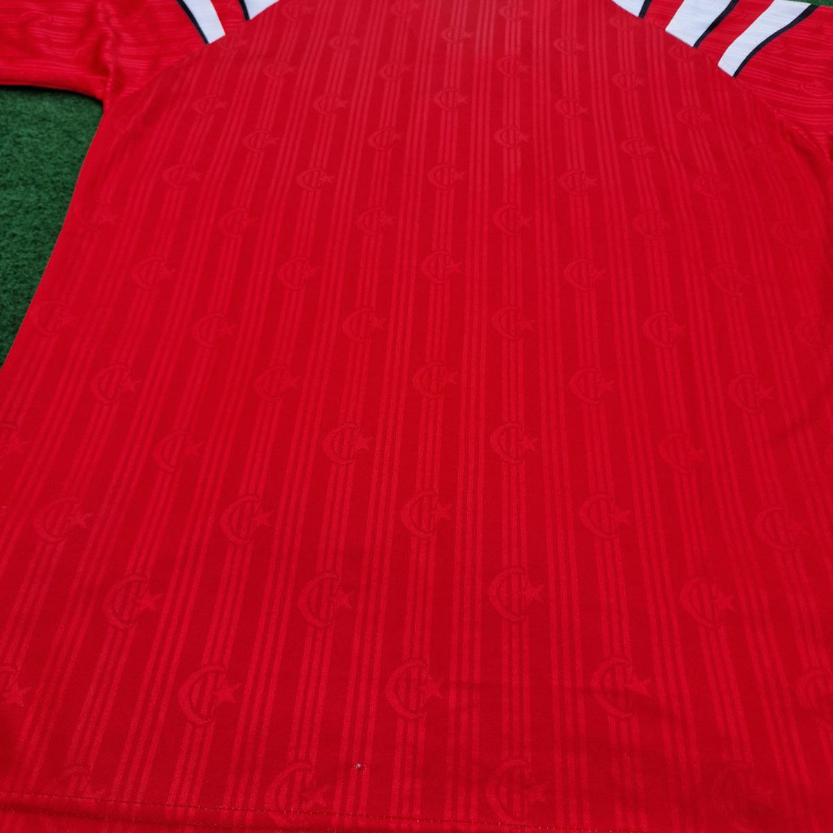 Türkiye Efsane Kirmizi Turkey Retro Kirmizi Özel Forma Football Jersey – Detailed View