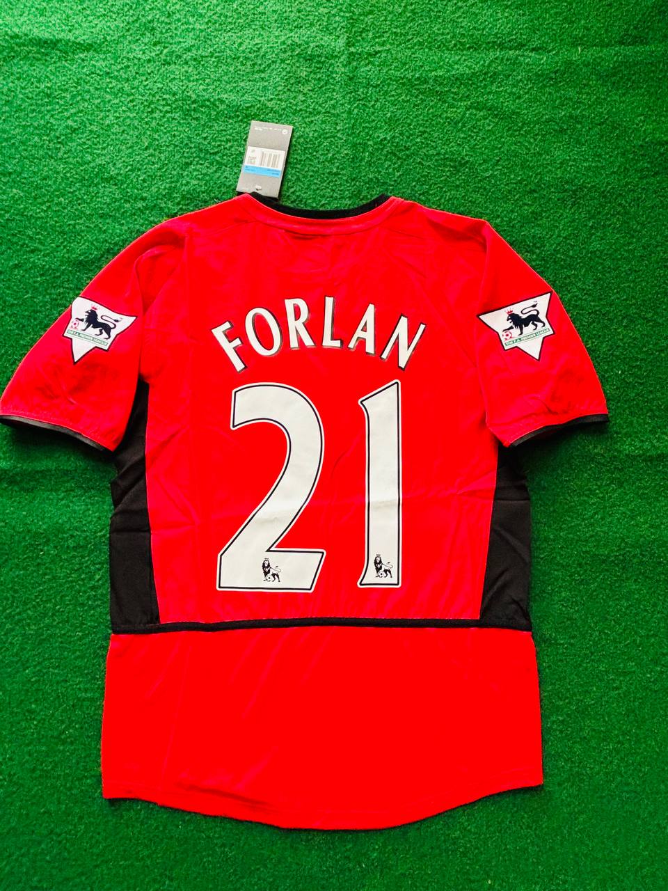 Diego Forlan Manchester United 2002-2004 Home Retro Jersey – Back View