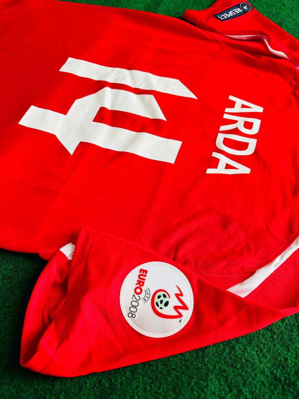 Arda Turan Türkiye Efsane Euro 2008 Turkey Retro Özel Forma Football Jersey – Front View