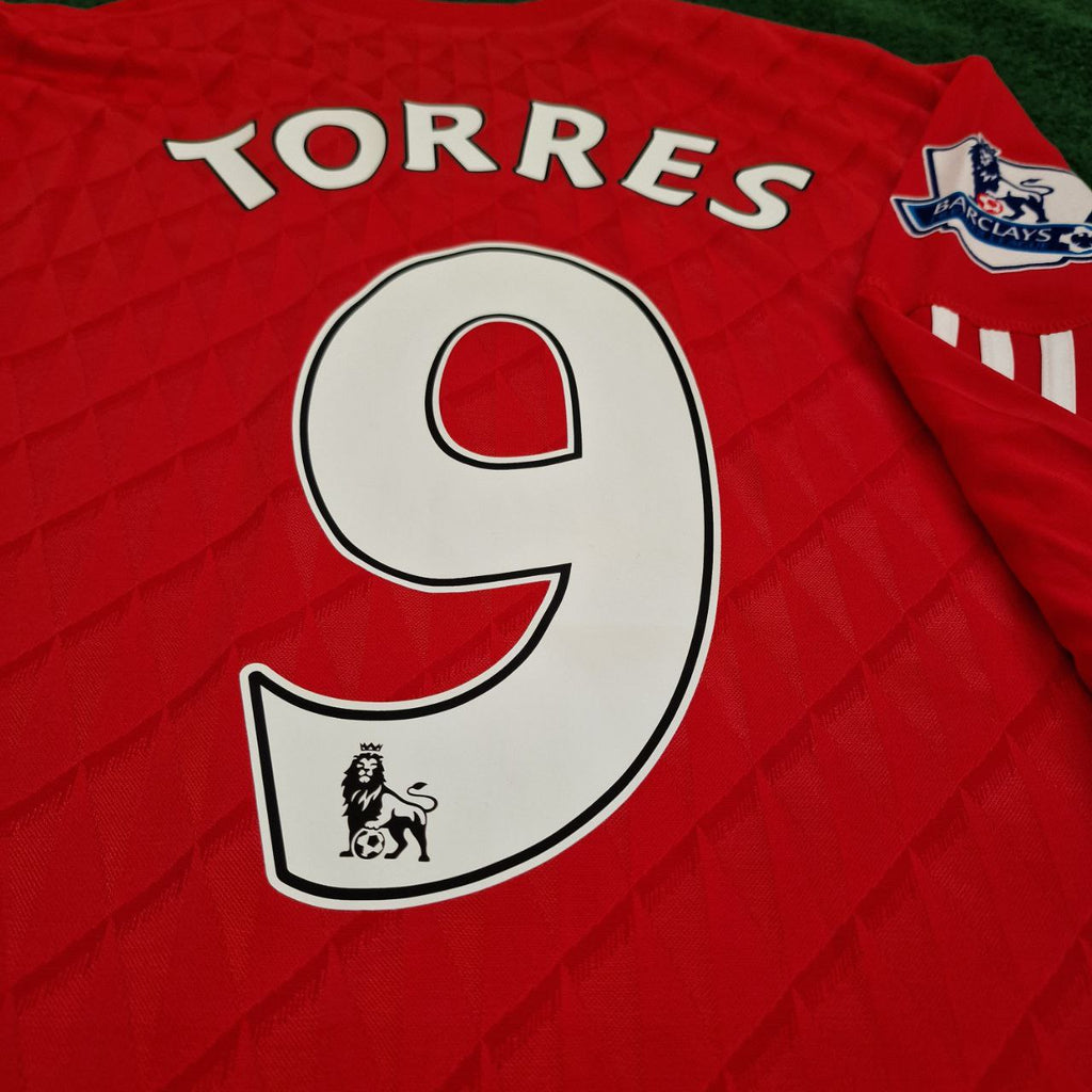 Fernando Torres Liverpool 2010 2012 Season Long Sleeves Red Retro Jersey – 4