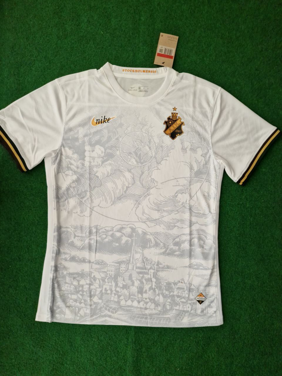 AIK Stockholm Sweden 100th Year Special Edition Football Jersey – Detailed View