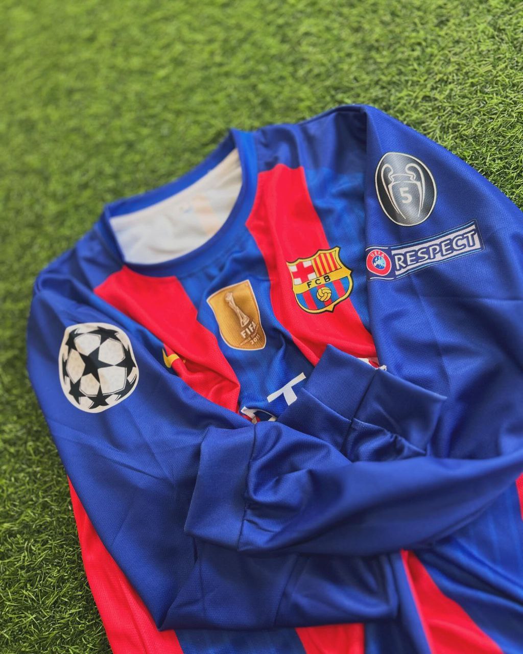 2016 Lionel Messi Barcelona Special Edition Football Jersey with World Championship Patch Football Jersey – 8