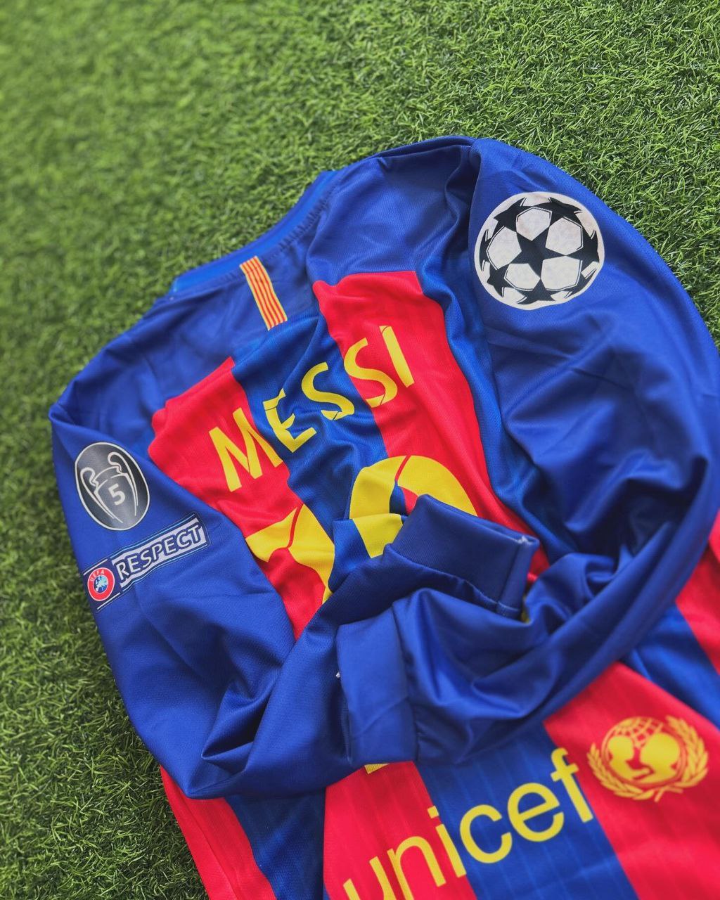 2016 Lionel Messi Barcelona Special Edition Football Jersey with World Championship Patch Football Jersey – 9