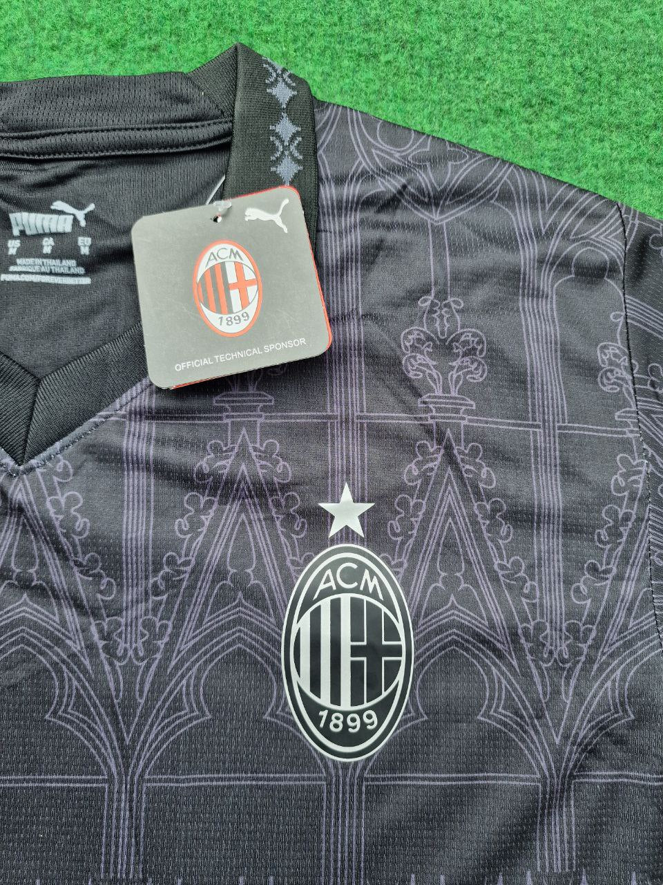 2024 Theo Hernandez AC Milan Black Football Jersey – 5